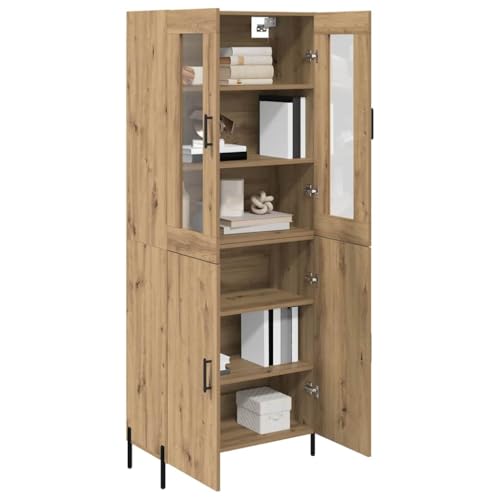 Mesa alta de roble Artisan mueble de salón de pared con diseño moderno y elegante 4