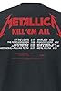 Metallica Kill 'Em All Men T-Shirt Black 5XL, 100% Cotton, Regular #3