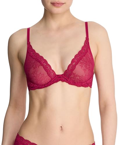 Image of Natori Women Feathers Lace Plunge T-Shirt Bra