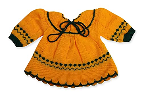 Image of CUBS & HUGS Baby Knitted Woolen Frock