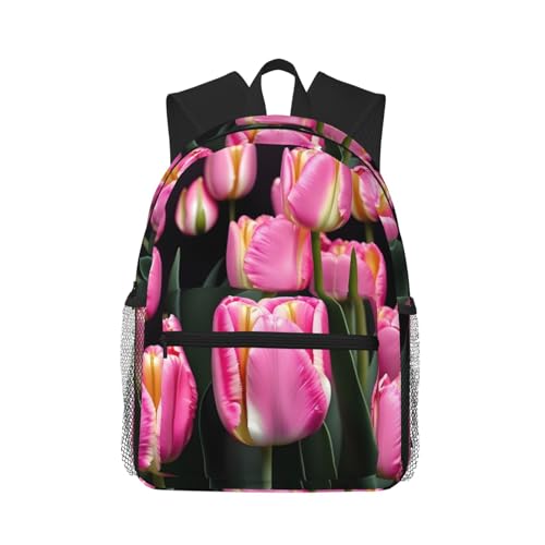 Sac à dos d'université rose et noir pour vos journées sur le campus