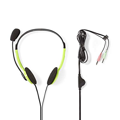Nedis PC Headset, Stereo Sound with Fold-Away Microphone, Adjustable Headband Fits Every Head, Soft Comfortable Ear Cushions - Image 3