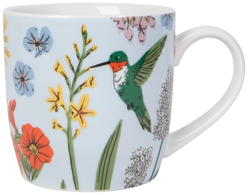 Taza de porcelana Now Designs Hummingbird 12 oz miniatura 1