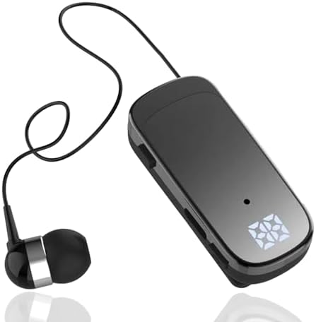 Retractable Wireless Headset Bluetooth V5.2 Earphone With Clip - View #6