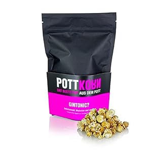 Pottkorn – GinTonic?, Popcorn mit Butterkaramell, Wacholder & Limette, 80g