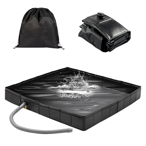 GTian Outdoor Shower Base, 41\" x 41\" x 10\" Portable Shower Pan, Foldable Camping Shower Base for Outdoor, Camping, Beach, Caravan and Portable Shower Stall