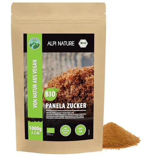 Alpi Nature Azúcar Panela Orgánico 1kg, Azúcar de Caña Cruda...