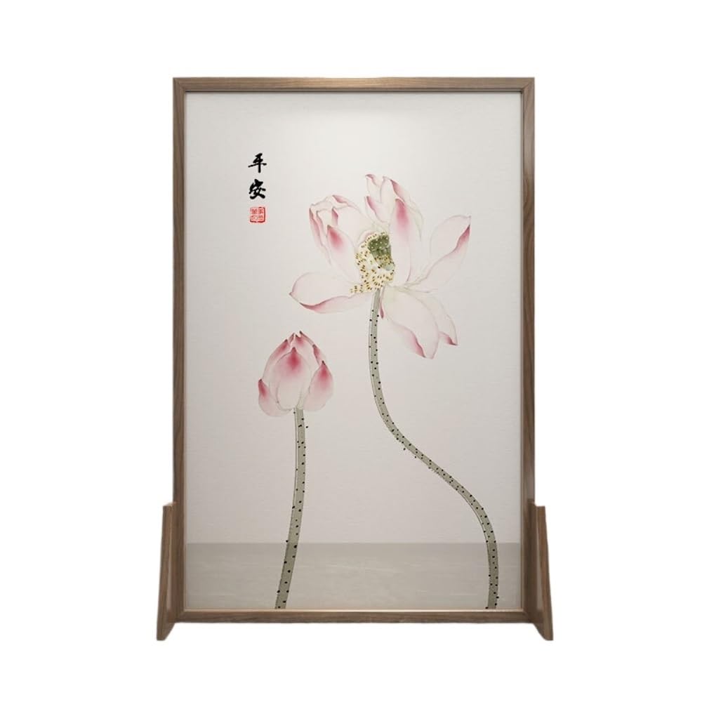 Privacy Screen Chinese Style Screen Partition Living Room Entrance Shielding Tea Office Porch Movable Seat Room Divider