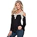 Wensltd Clearance! Women Sexy Lace Splice Shirt Baring Shoulder Top (M, Black)