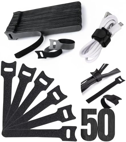 Kit 50 Abraçadeiras Organizador de Cabos 15cm – Presilha Fixador ...