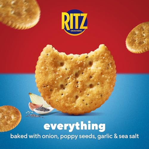 Image of RITZ Everything Crackers, Snacks for Kids and Adults, Lunch Snacks, 13.7 oz