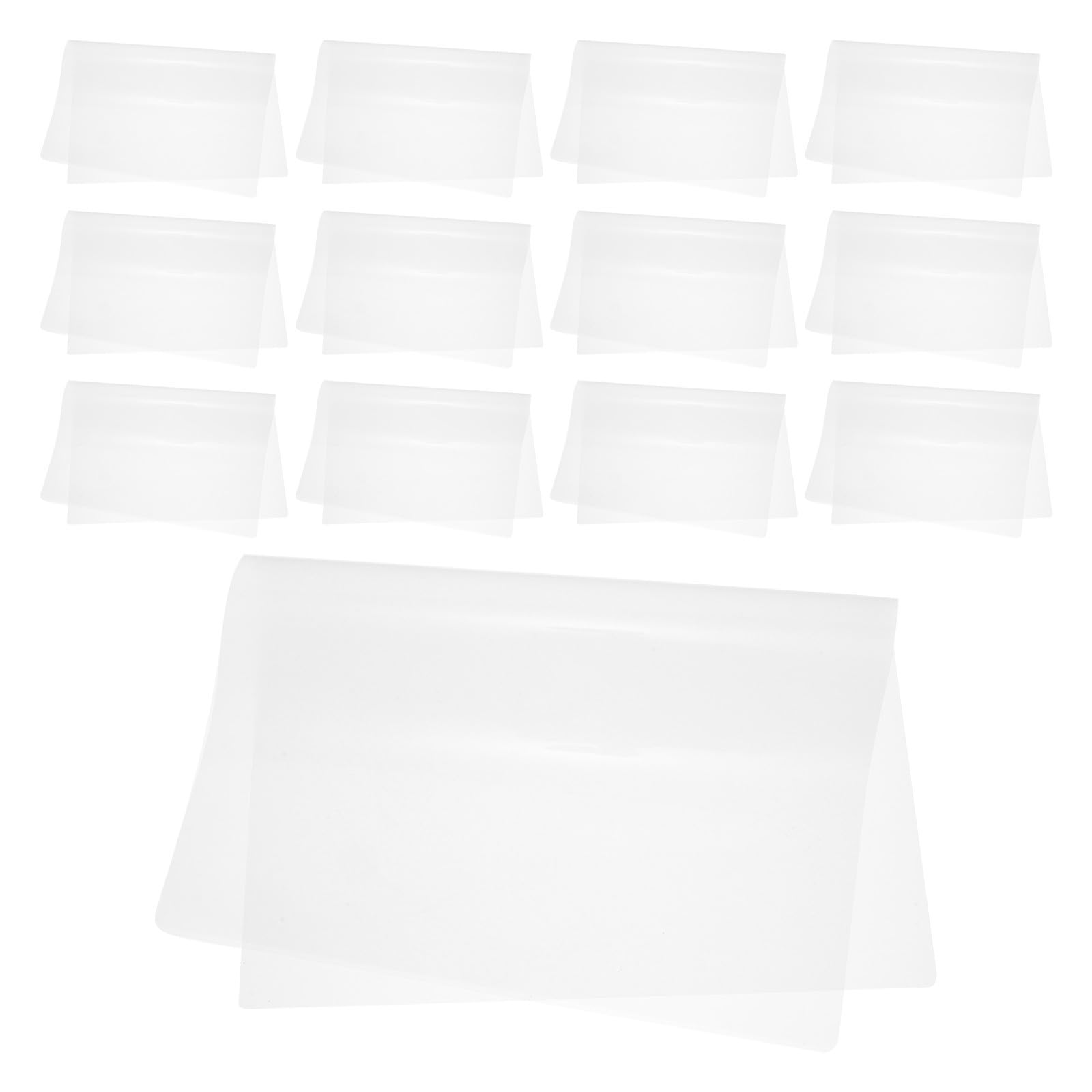 100 Hojas Plástico para Plastificar A4, Película de Laminación de Tarjetas, 100 Hojas, Pvc, Alta Transparencia, para Fotos, Tarjetas de Identificación y Cartas, Oficina y Negocios