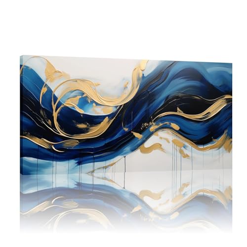 Oeuvre originale de la mer d'un bleu profond pour apaiser l'esprit