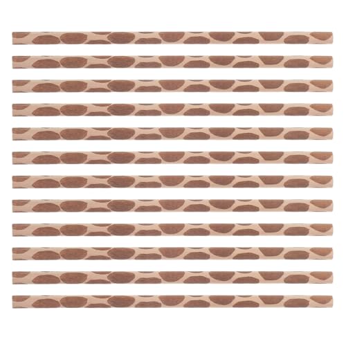 NUOBESTY 12 St Djurtryckspennor Presentpennor Roliga Djurpennor För Barn Söta Pennor Djungeldjur Födelsedagstillbehör Djurtema Konstnärsmaterial Runda Träpennor Skisspennor För Barn