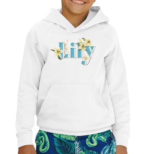 Sweat à capuche enfant Lys au style minimaliste chic et premium