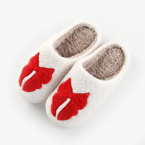 Image of Halloween Pumpkin Slippers for Womens Mens Cute Cartoon Slippers Plush Warm Memory Foam Shoes