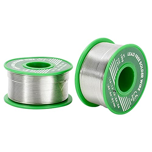 ZITFRI 2 Pezzi Stagno per Saldatura 1mm 100g Filo