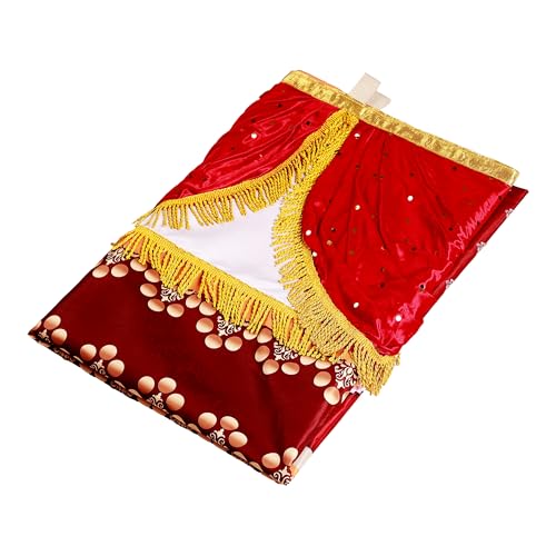 Image of Ganpati Decoration Digital Background Ideas at Home, Festival, Wedding, Diwali, Ganesh Chaturthi, Laxmi Pooja Decoration Background (Size, Width 5 Feet and Hight 7 Feet, Vakratunda)