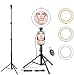 Produktbild BenqBot LED Ring licht Stativ mit Spiegel, 8.2 Dimmbar 3200K-5500K Ringleuchte mit Handy Halter und Fernauslöser, 3 Lichtmodi 11 Helligkeitsstufen für Youtuber, Make-up, Self-Porträt, live Stream