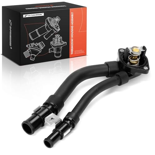 A-Premium Engine Coolant Thermostat Housing Assembly Compatible with Smart Fortwo 2008-2018, 1.0L
