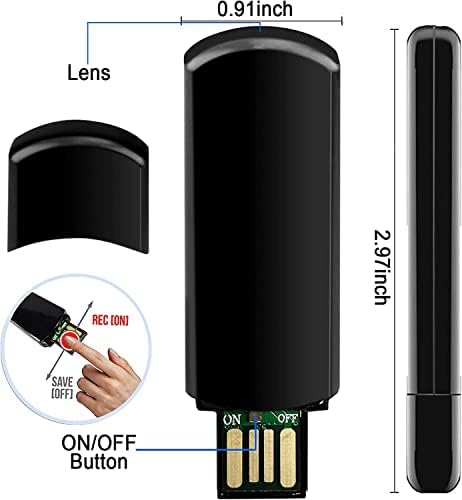 javiscam Spy Camera, 32GB Hidden Camera, Mini Camera with 1080P, Nanny Cam with Long Battery Life, Body Camera for Home Security or Classroom Learning
