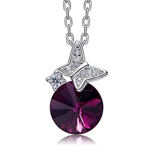 Bijoux Fins Papillon Cristaux Pendentif Femmes KELIEQA Idée Cadeau Idéal