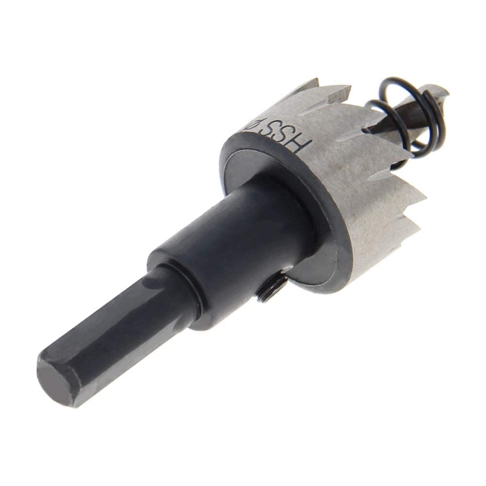 Auniwaig 23mm HSS Hole Saw Bit, Drill Bit for Metal, 2.75" Length Stainless Steel Drill for Cutting Holes on Wood, Plastic Sheet, Metal, Iron, Aluminum Plate