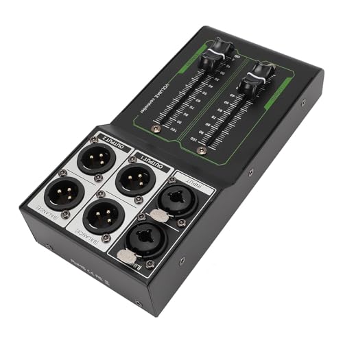 パッシブボリュームコントローラー、1インおよび2アウト、精密ステレオボリュームコントローラー、金メッキインターフェース、シールドデザイン、オールメタルレコーディングスタジオ、ホームオーディオシステム、ロスレス音楽体験