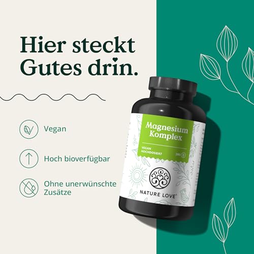 Magnesium Kapseln Nature Love Magnesium Komplex 180 Kapseln