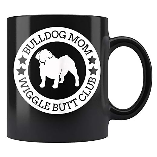 Dam engelsk bulldog mamma vippa rumpa klubb för kvinnor kaffemugg 325 ml tekopp