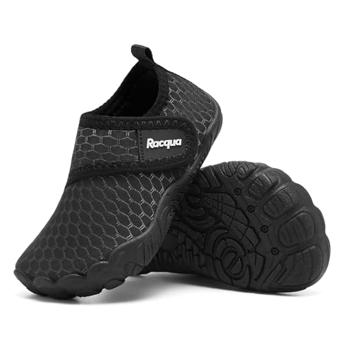 Racqua Boys Toddler Baby Water Shoes Girls Non-Slip Beach Outdoor Sports Breathable Water Shoes Quick Dry Lightweight Swim Pool Aqua Shoes(Baby/Toddler)3
