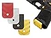 NDZ Performance Magazine Base Plate for Glock 17 19 19X 22 23 24 26 27 31 32 33 34 35 37 38 39 45 Gen 1/2/3/4 in 9mm .40 Cal, Textured Anodized Aluminum with Aspis Cut Design - Red