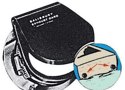 Couvercle échappement caoutchouc 4 OSCULATI protection obligatoire pour bateau
