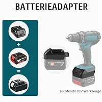 TPDL für Bosch auf für Makita Akku Adapter Konverter, für Bosch 18V GBA Professional System Akku arbeitet im für Makita 18V Li-Ion Elektrowerkzeug (Nicht PBA) – Ansicht 2