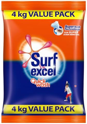 Easy Wash Detergent Powder 4 kg | Superfine Washing Powder | Dissolves Easily & Removes Tough Stains | Suitable for all Washing Machines