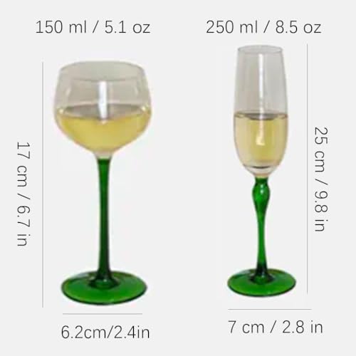 Tasses à café ensemble de 2 grands verres à vin pour thé et infusions