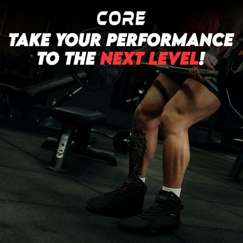 CORE Bodybuilding Shoes - Squat Shoes for Men and Women - Weightlifting Shoes for Powerlifting, Deadlifting & Gym Training - Non-Slip Flat Sole Weight Lifting Shoes - Deadlift Shoes with Arch Support3