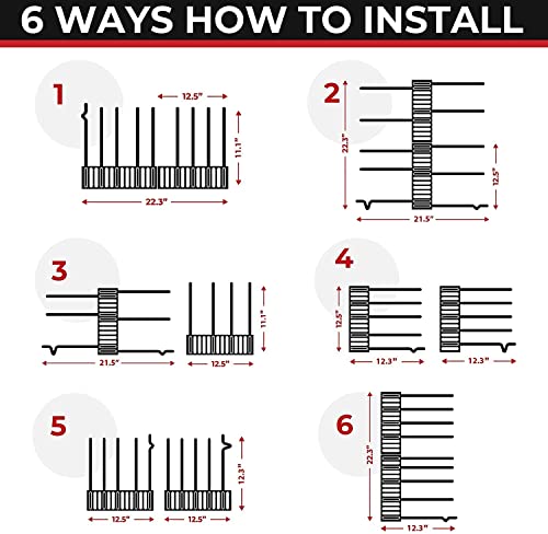 Storlux Expandable Pot And Pan Organizer Rack Cabinet, Adjustable 10 Non-Slip Tiers Pot Lid Organizer For Under Cabinet With 6 Diy Methods, Kitchen Organization And Storage #TOP6