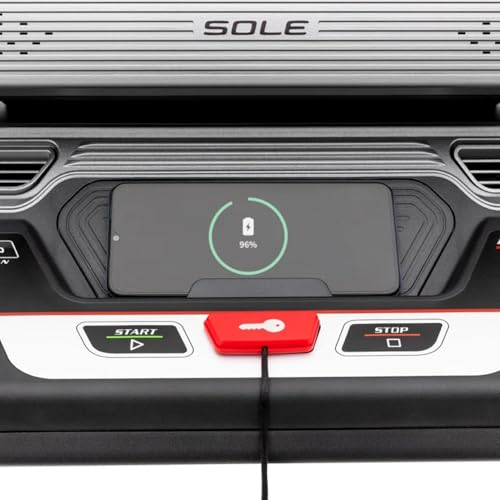 Sole Treadmill F89, Foldable Treadmills for Home Use, Bluetooth, Wide Speed Range, Large Running Surface, Treadmill Foldable, Treadmills with Incline and Decline, Home Exercise Treadmill (Sole F89)