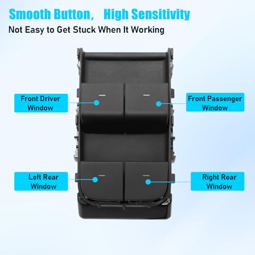 Image of Jaronx Compatible with Tesla Model 3 Window Switch, Left Front Driver Side | Power Master Window Switch for Tesla Model 3 2021 2022 2023 2024, Replace for 1081037-02-G