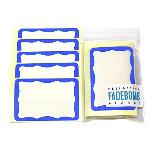 FADEBOMB-BORDER Name Badge Label Dx V[ 50Zbg (BLUE)