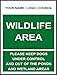 Produktbild INDIGOS UG - Aufkleber - Sicherheit - Warnung - Wildlife Area Sign - Please keep dogs under control and out of ponds and wetland areas sign 40x30cm Büro, Firma, Schule, Hotel, Werkschutz