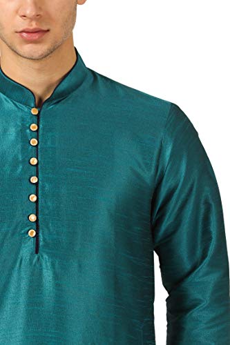 Image of Royal Kurta Men's Cotton Silk Dhoti Kurta (White)