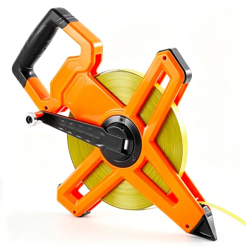 1 Pcs Saysurey 167FT/50M Open Reel Steel Tape Measure, Dual Scale