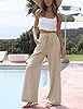 Faleave Women's Cotton Linen Summer Palazzo Pants ... #5