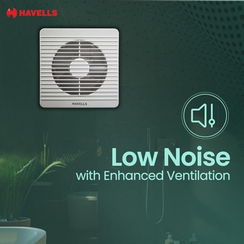 Image of Havells 200mm Ventil Air BLDC Exhaust Fan | Strong Air Suction, Rust Proof Body and Dust Protection Shutters | Suitable for Bathroom, Kitchen & Office, 2 Year Warranty | (Pack of 1, White)