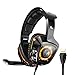 SOMIC USB Plug Virtual Urage Soundz 7.1 Surround Sound Gaming Headset for PC, PS4 , Laptop, with Vibration Bass, Mic and LED lights G910 ,Black