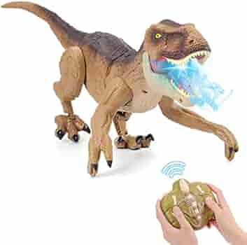 NEXBOX Cadeau dinosaure télécommandé pour enfants – RC T-rex Dinosaure Jouet électrique de Noël Anniversaire Créatures préhistoriques pour garçons et filles de 3 à 12 ans : Amazon.com.be: Jouets