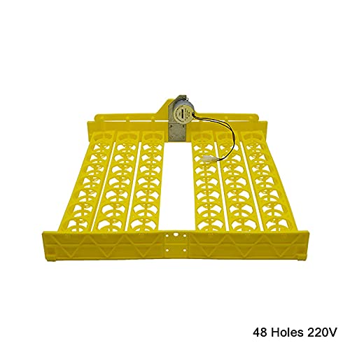 SEIWEI Egg Trays, Egg Incubation Tray, 48Pcs 220V Eggs Automatic Egg Turner Turning Tray Chicken Incubators Incubator Laboratory for Automatic Egg Incubator Tray Incubation Accessory