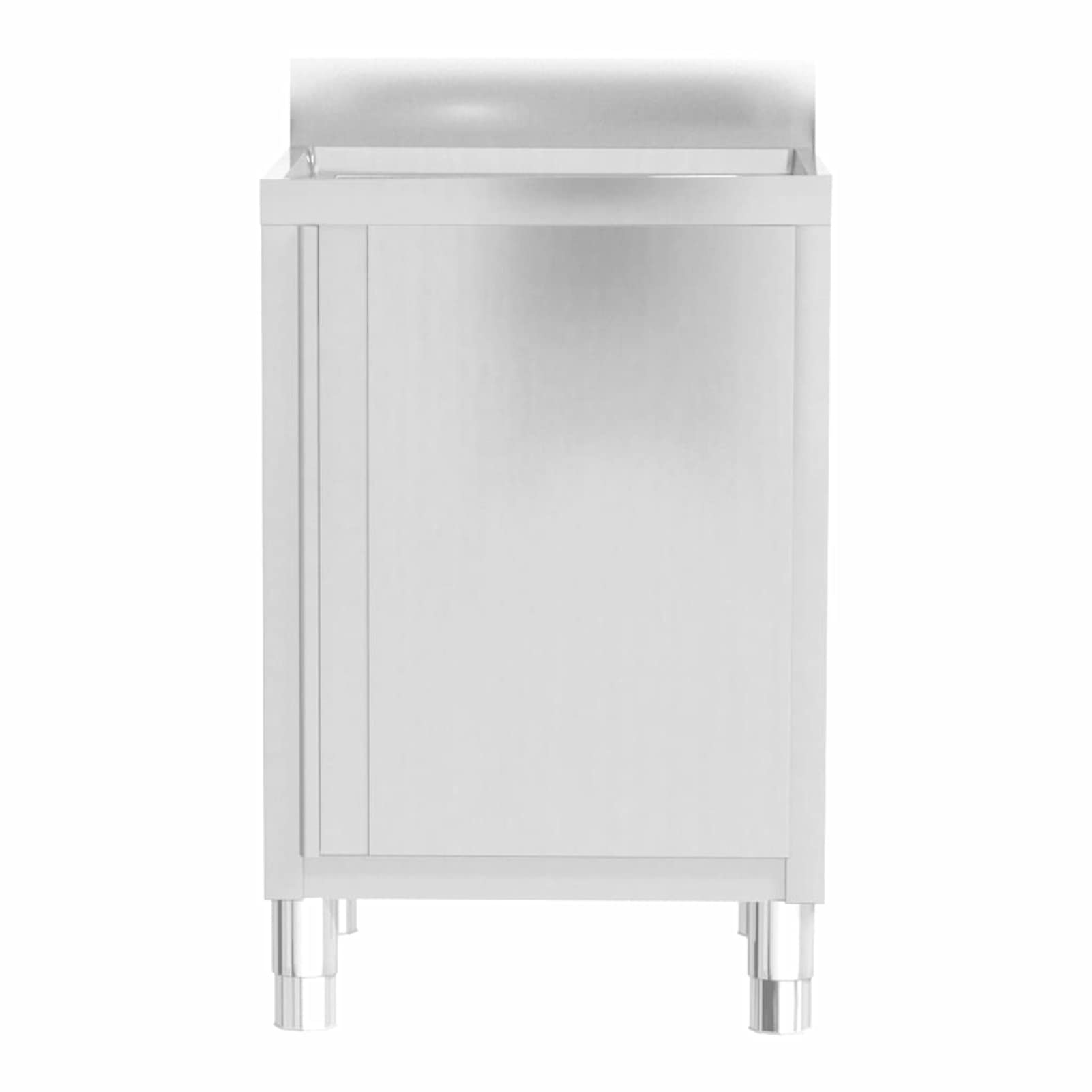 Homgoday Armadi da cucina commerciale, 2 pezzi, in acciaio inox, armadio con lavello e armadio con 3 cassetti per sala da pranzo, soggiorno, ristorante, hotel